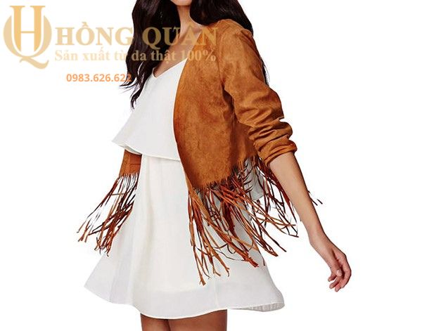 Những mẫu áo khoác da lộn trẻ trung năng động dành cho nữ.